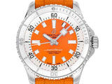  Shop Authentic Breitling Superocean Automatic 36 Orange Dial Orange Rubber Strap Watch for Men - A17377211O1S1 - Luxxuri