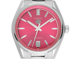  Shop Authentic Tag Heuer Carrera Date Automatic 18K Pink Dial Silver Steel Strap Watch for Women - WBN2313.BA0001 - Luxxuri