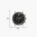  Shop Authentic Emporio Armani Aviator Chronograph Black Dial Black Leather Strap Watch For Men - AR11143 - Luxxuri
