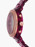  Shop Authentic Michael Kors Runway Chronograph Red Dial Red Steel Strap Watch for Women - MK7425 - Luxxuri