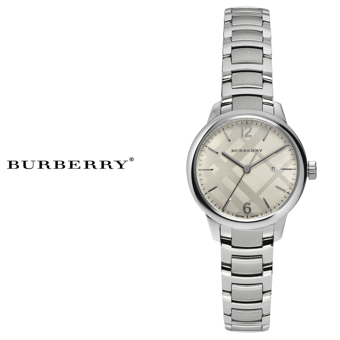  Shop Authentic Burberry The Classic Silver Dial Silver Steel Strap Watch for Women - BU10108 - Luxxuri