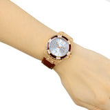  Shop Authentic Guess Limelight Analog White Dial Brown Leather Strap Watch For Women - W0775l14 - Luxxuri
