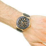  Shop Authentic Guess Force Analog Black Dial Black Leather Strap Watch For Men - W0674G6 - Luxxuri