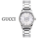  Shop Authentic Gucci G Timeless Quartz Silver Dial Silver Steel Strap Watch For Women - YA126595 - Luxxuri