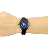  Shop Authentic Fossil Tailor Blue Dial Blue Leather Strap Watch for Women - ES4092 - Luxxuri
