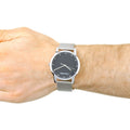  Shop Authentic Calvin Klein City Chronograph Black Dial Silver Mesh Bracelet Watch for Men - K2G2G121 - Luxxuri