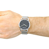  Shop Authentic Calvin Klein City Chronograph Black Dial Silver Mesh Bracelet Watch for Men - K2G2G121 - Luxxuri