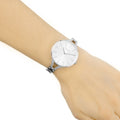  Shop Authentic Calvin Klein Graphic White Dial Silver Steel Strap Watch for Women - K7E23146 - Luxxuri