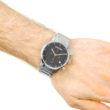  Shop Authentic Calvin Klein City Chronograph Black Dial Silver Steel Strap Watch for Men - K2G27141 - Luxxuri