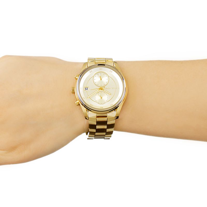  Shop Authentic Michael Kors Briar Analog Gold Dial Gold Steel Strap Watch For Women - MK6464 - Luxxuri