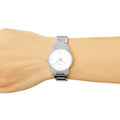  Shop Authentic Calvin Klein City White Dial Silver Steel Strap Watch for Women - K2G23146 - Luxxuri