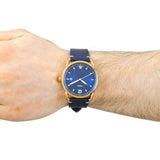  Shop Authentic Fossil The Commuter Blue Dial Blue Leather Strap Watch for Men - FS5274 - Luxxuri