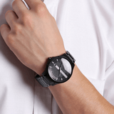  Shop Authentic Armani Exchange Hampton Chronograph Black Dial Black Steel Strap Watch For Men - AX2104 - Luxxuri