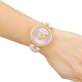  Shop Authentic Versace Palazzo Empire Pink Dial Pink Leather Strap Watch for Women - VCO030017 - Luxxuri