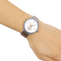  Shop Authentic Michael Kors Portia Quartz Silver Dial Two Tone Steel Strap Watch For Women - MK3709 - Luxxuri