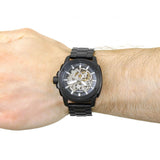  Shop Authentic Fossil Modern Machine Automatic Silver Dial Black Steel Strap Watch for Men - ME3080 - Luxxuri