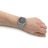  Shop Authentic Emporio Armani Luigi Quartz Grey Dial Silver Mesh Bracelet Watch For Men - AR11069 - Luxxuri