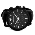  Shop Authentic Emporio Armani Luigi Chronohraph Black Dial Black Leather Strap Watch For Men - AR1970 - Luxxuri