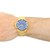 Shop Authentic Movado Series 800 Blue Dial Gold Steel Strap Watch For Men - 2600144 - Luxxuri