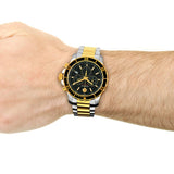  Shop Authentic Movado Series 800 Chronograph Black Dial Two Tone Steel Strap Watch For Men - 2600146 - Luxxuri