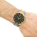 Shop Authentic Movado Series 800 Chronograph Black Dial Two Tone Steel Strap Watch For Men - 2600146 - Luxxuri