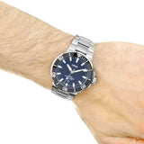  Shop Authentic Oris Aquis Date Blue Dial Silver Steel Strap Watch for Men - 0173377304135-0782405PEB - Luxxuri