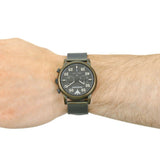  Shop Authentic Emporio Armani Luigi Quartz Chronograph Black Dial Green Mesh Bracelet Watch For Men - AR11115 - Luxxuri