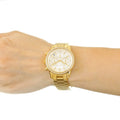  Shop Authentic Michael Kors Ritz Gold Dial Gold Steel Strap Watch for Women - MK6356 - Luxxuri