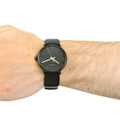  Shop Authentic Calvin Klein High Noon Quartz Black Dial Black Leather Strap Watch for Men - K8M214CB - Luxxuri