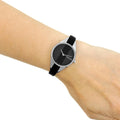  Shop Authentic Calvin Klein Rebel Black Grey Dial Black Leather Strap Watch for Women - K8P231C1 - Luxxuri