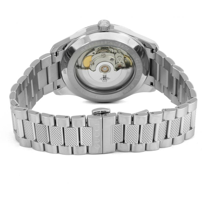  Shop Authentic Gucci G Timeless Eryx Silver Dial Silver Steel Strap Watch For Men - YA126339/40 - Luxxuri