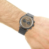  Shop Authentic Emporio Armani Aviator Brown Dial Grey Mesh Bracelet Watch For Men - AR11141 - Luxxuri