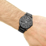 Shop Authentic Emporio Armani Luigi Analog Grey Dial Grey Steel Strap Watch For Men - AR11155 - Luxxuri