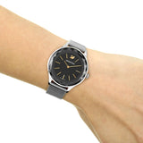  Shop Authentic Swarovski Octea Nova Black Dial Silver Mesh Bracelet Watch for Women - 5430420 - Luxxuri