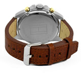  Shop Authentic Tommy Hilfiger Decker Blue Dial Brown Leather Strap Watch for Men - 1791561 - Luxxuri
