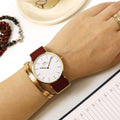  Shop Authentic Daniel Wellington Classic Roselyn White Dial Red NATO Strap Watch For Women - DW00100271 - Luxxuri