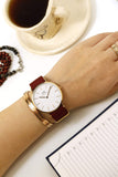  Shop Authentic Daniel Wellington Classic Roselyn White Dial Maroon Nylon Strap Watch For Women - DW00100267 - Luxxuri