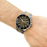  Shop Authentic Hugo Boss Ocean Edition Black Dial Two Tone Steel Strap Watch for Men - 1513705 - Luxxuri