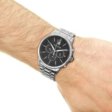  Shop Authentic Tommy Hilfiger Kyle Chronograph Grey Dial Silver Steel Strap Watch for Men - 1791632 - Luxxuri