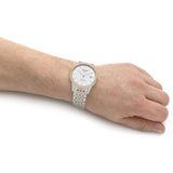  Shop Authentic Tissot T Classic Le Locle Powermatic 80 Silver Dial Two Tone Steel Strap Watch For Men - T0064072203301 - Luxxuri
