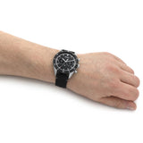  Shop Authentic Hugo Boss Chronograph Black Dial Black Leather Strap Watch for Men - 1513864 - Luxxuri