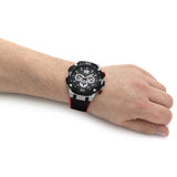  Shop Authentic Guess Navigator Black Dial Black Rubber Strap Watch for Men - GW0264G1 - Luxxuri