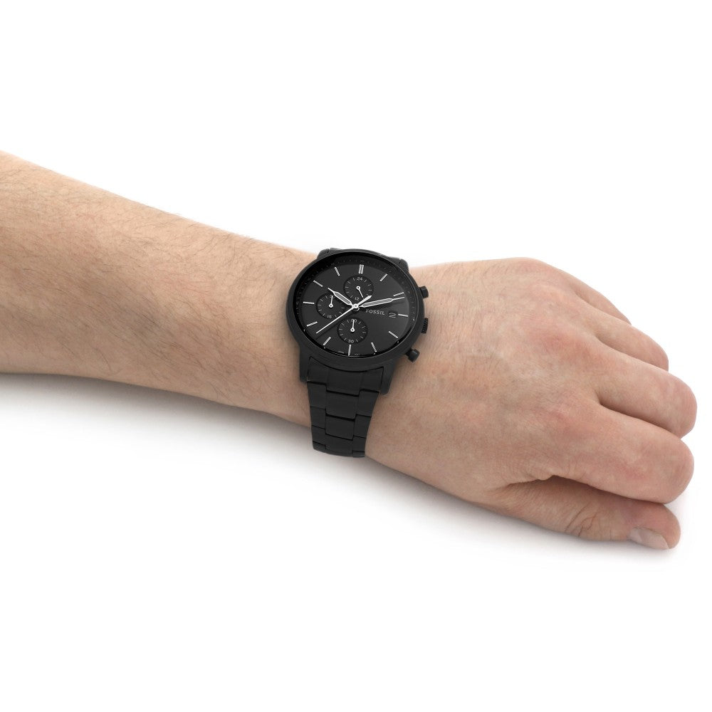  Shop Authentic Fossil Neutra Chronograph Black Dial Black Steel Strap Watch for Men - FS5474 - Luxxuri