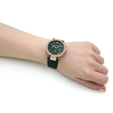  Shop Authentic Michael Kors Parker Chronograph Green Dial Green Leather Strap Watch For Women - MK6985 - Luxxuri