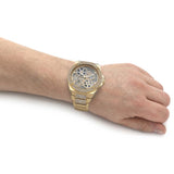  Shop Authentic Guess Viva Diamonds Gold Dial Gold Steel Strap Watch for Women - W0111L2 - Luxxuri