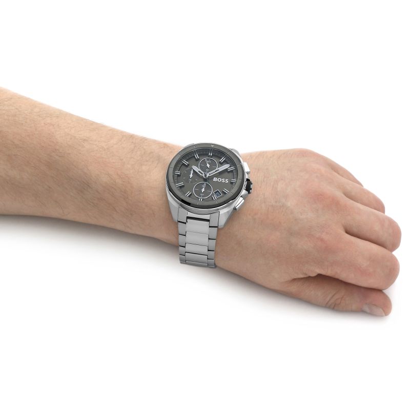 Shop Authentic Hugo Boss Volane Grey Dial Silver Steel Strap Watch for Men - 1513951 - Luxxuri