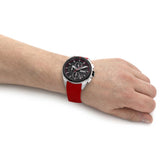  Shop Authentic Hugo Boss Volane Black Dial Red Rubber Strap Watch for Men - 1513959 - Luxxuri