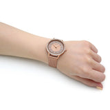  Shop Authentic Guess Soiree Diamonds Rose Gold Dial Rose Gold Mesh Bracelet Watch for Women - GW0402L3 - Luxxuri
