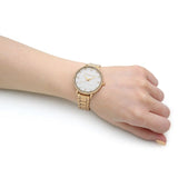  Shop Authentic Michael Kors Pyper Three Hand White Dial Gold Steel Strap Watch For Women - MK4666 - Luxxuri