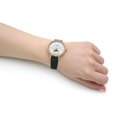  Shop Authentic Fossil Jacqueline Multifunction Moonphase Mother of Pearl White Dial Green Leather Strap Watch for Women - ES5244 - Luxxuri
